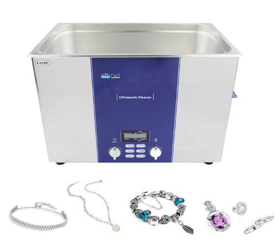 Ultrasonic Cleaner Lab - 28L超音波洗浄機、タイマー、加熱機能付き、電子機器研究所向け