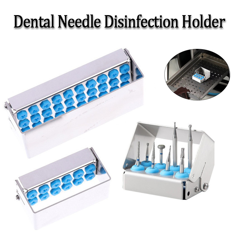 Autoclave Sterilizer Dental - 8/12/30穴歯科用バーホルダーインプラント器具ステンレス鋼オートクレーブ滅菌ボックス