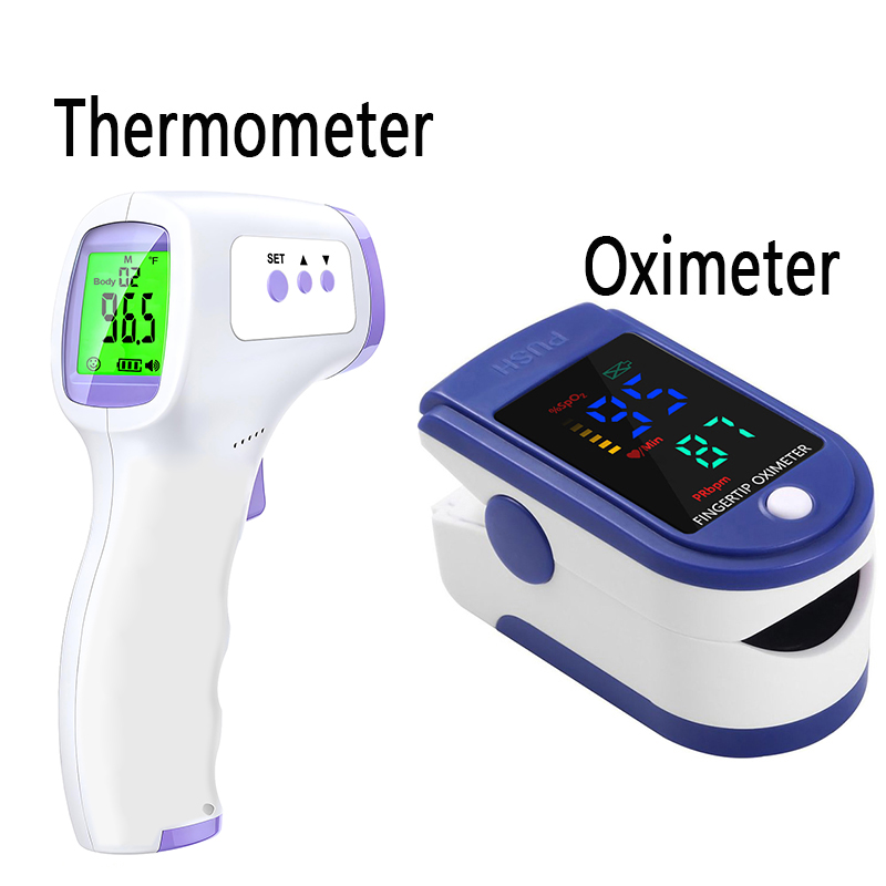 Digital Thermometer Infrared - デジタル赤外線体温計額体温計非接触式体温計または医療用ポータブル指脈拍計血中酸素