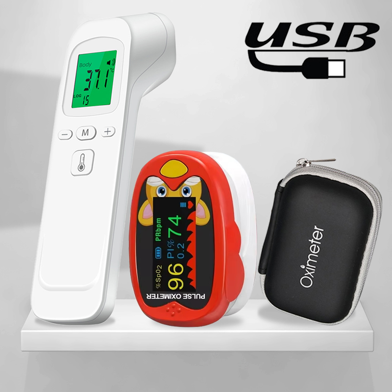 Digital Thermometer Infrared - 非接触レーザー体温計 耳式体温計 酸素飽和度計 赤外線体温計 医療用 家庭用