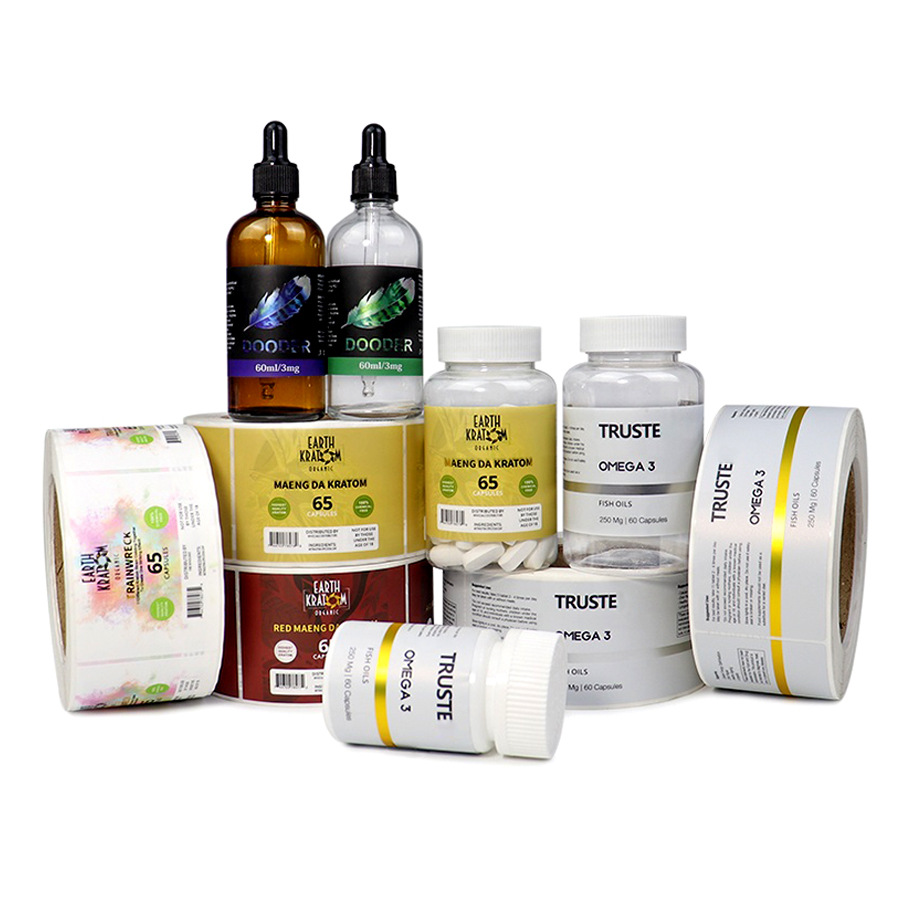 環境にやさしいインクロール,透明な光沢のあるコーティングされ - Medical Label のレビューと価格