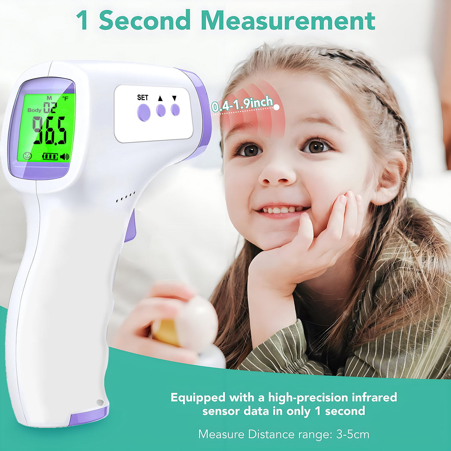 非接触デジタル赤外線額温度計または指先パルスオキシメーター酸 - Digital Thermometer Infrared のレビューと価格