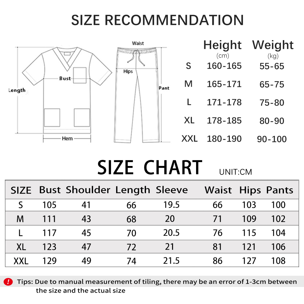 手術服女性スクラブセット医療ナース美容サロン作業服臨床スクラ - Medical Lab Uniform のレビューと価格