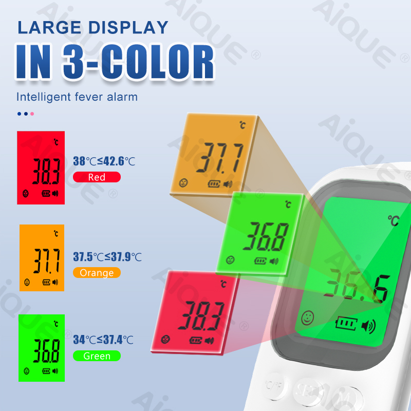 AiQUE 赤外線体温計額 ℃ / ℉   デジタル LCD - Digital Thermometer Infrared のレビューと価格