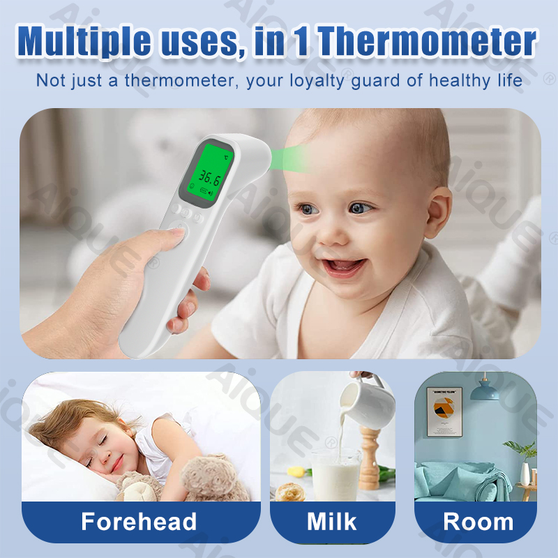 AiQUE 赤外線体温計額 ℃ / ℉   デジタル LCD - Digital Thermometer Infrared のレビューと価格