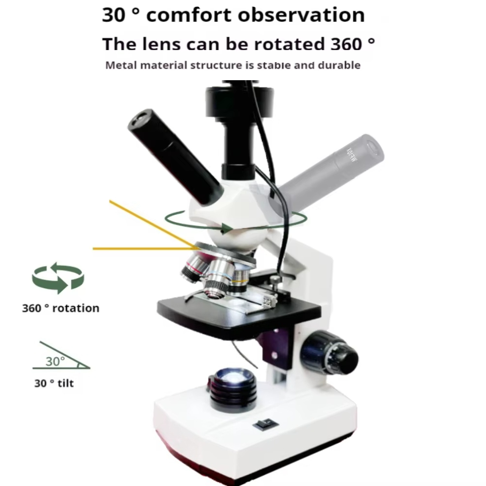 トップセラーHDスクリーンデジタル顕微鏡双眼生物顕微鏡400 - Medical Lab Usa のレビューと価格