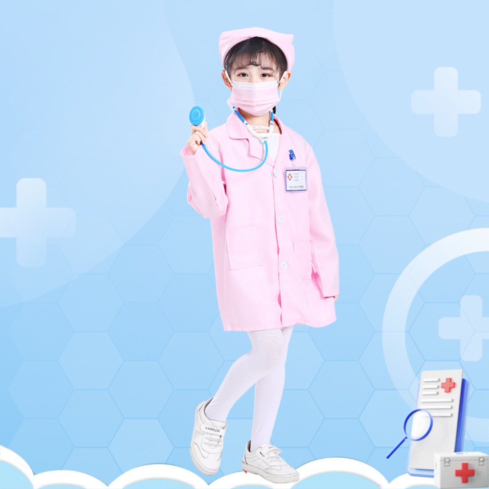 キッズドクター＆ナースロールプレイコスチュームセット、ステー - Medical Lab Usa のレビューと価格