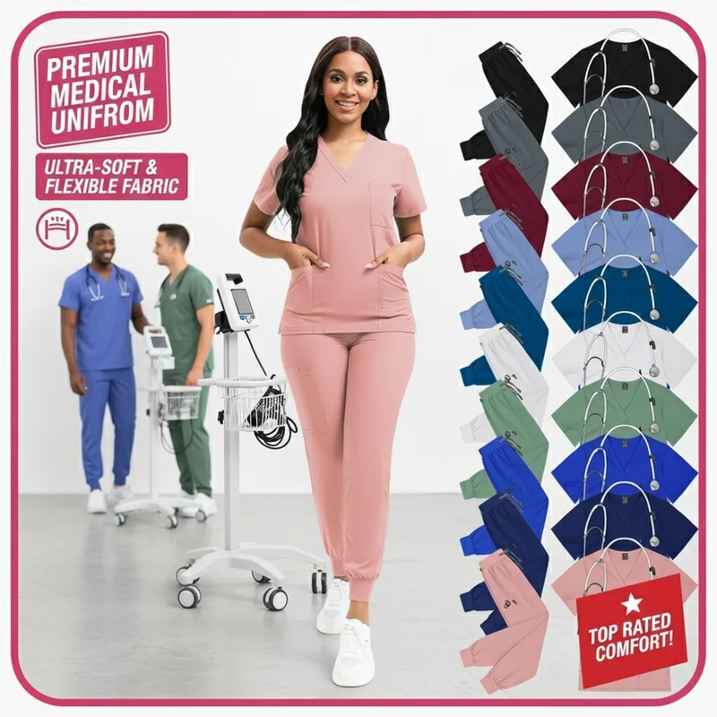 COSWomen 医療スクラブセット ナースユニフォーム白衣 - Medical Lab Units のレビューと価格