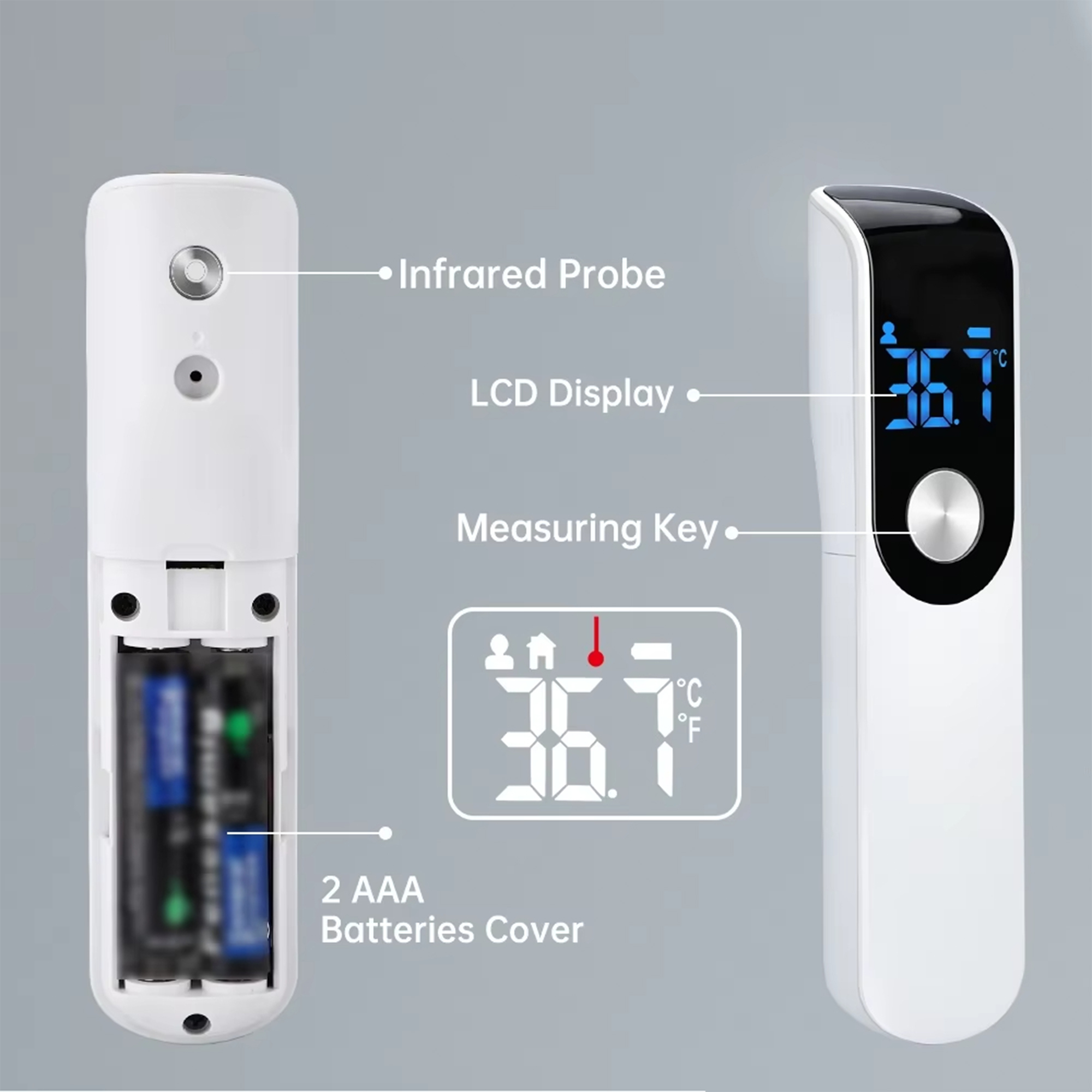 赤外線発熱温度計医療家庭用デジタル LCD 幼児大人非接触レ - Digital Thermometer Infrared のレビューと価格