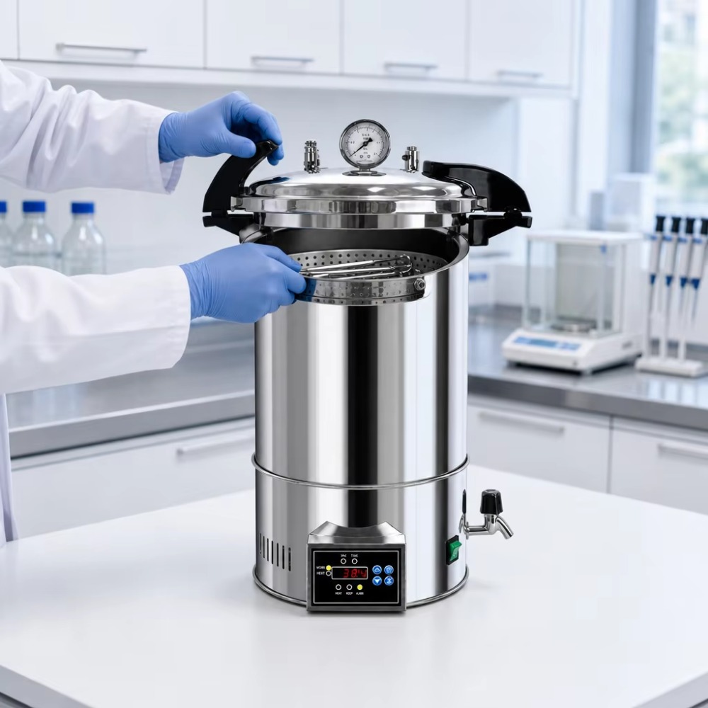 24Lデジタルオートクレーブ蒸気滅菌器、クイックオープン型、 - Medical Lab Usa のレビューと価格