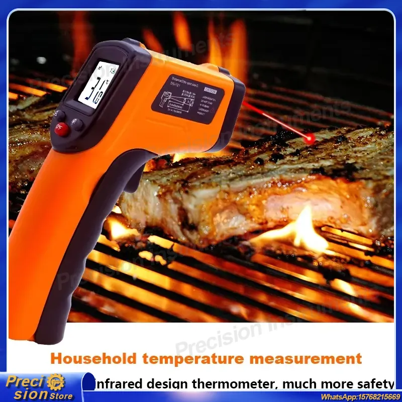 赤外線温度計ガン非接触レーザー温度計ハンドヘルドデジタルパイ - Digital Thermometer Infrared のレビューと価格