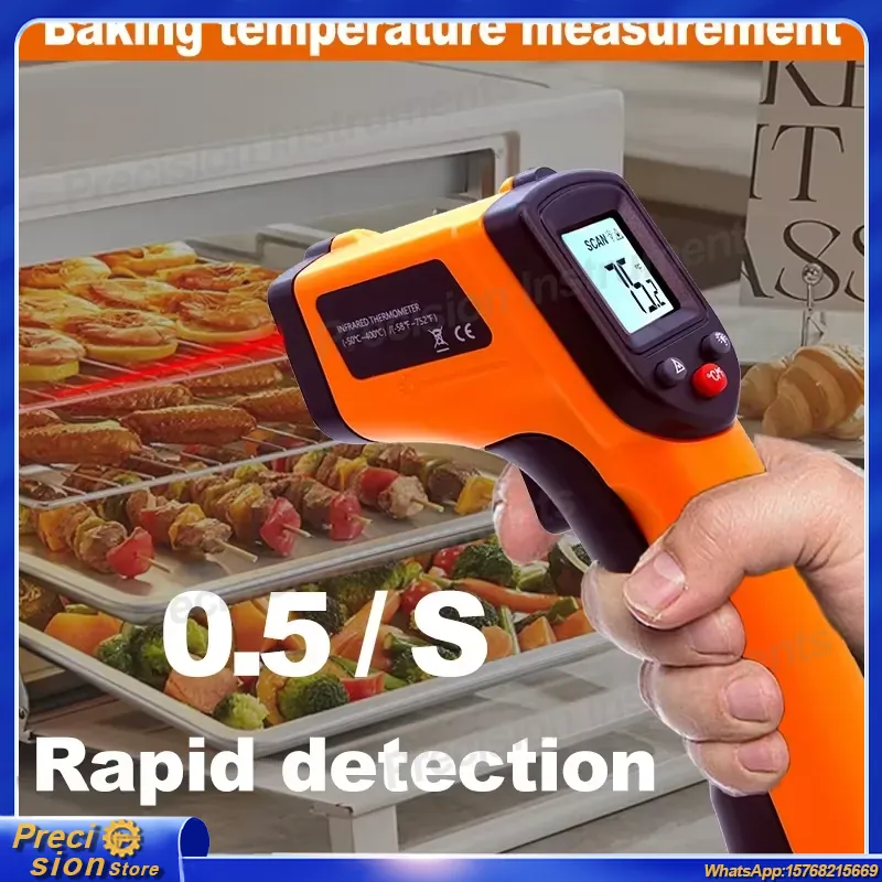 赤外線温度計ガン非接触レーザー温度計ハンドヘルドデジタルパイ - Digital Thermometer Infrared のレビューと価格
