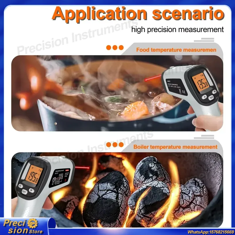 CX6050 ハンドヘルド非接触赤外線温度計ガンデジタルレー - Digital Thermometer Infrared のレビューと価格